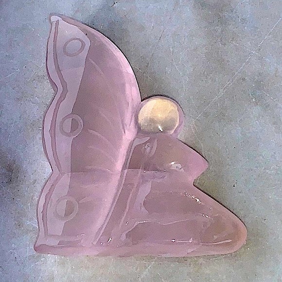 FAIRY ROSE QUARTZ CRYSTAL CARVED GEMSTONE NEW HEALING STONE UNCONDITIONAL LOVE - Picture 10 of 12